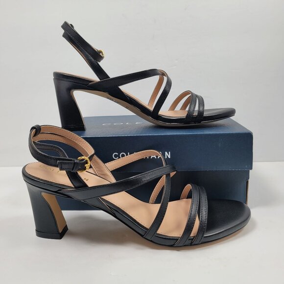 Cole Haan Women's Addie Strappy Black Sandals US Size 6.5B - Picture 1 of 11